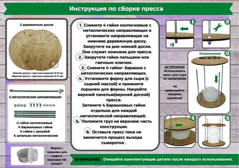 Пресс для приготовления сыра своими руками.